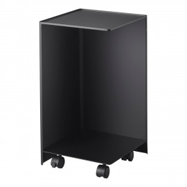 meuble a roulette rangement wc metal noir yamazaki tower