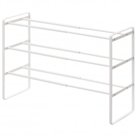 etagere chaussures extensible metal blanc yamazaki frame