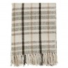 madam stoltz plaid carreaux ecossais tartan blanc ecru beige coton