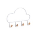 portemanteau mural chambre enfants blanc nuage zeller
