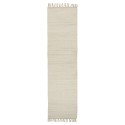 tapis de couloir ecru creme long etroit coton uni ib laursen