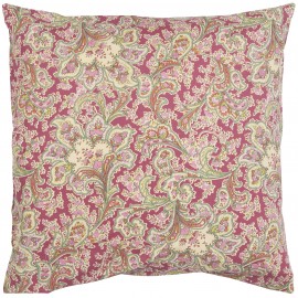 housse de coussin coton motif ethnique indien frose fuschia ib laursen
