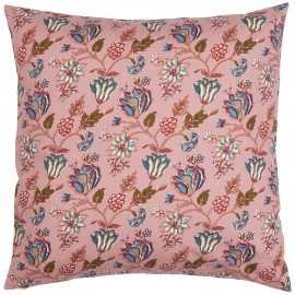 grande housse coussin coton floral rose ib laursen