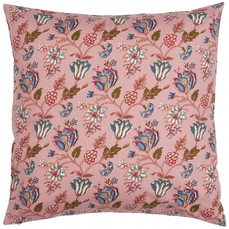 grande housse coussin coton floral rose ib laursen