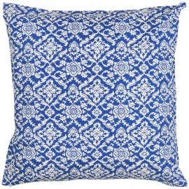grande housse coussin motif indien imprime block bleu ib laursen