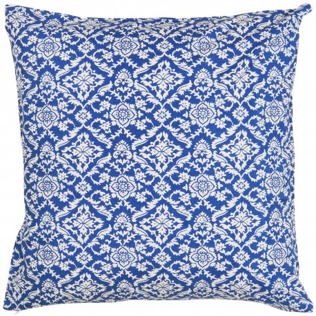 grande housse coussin motif indien imprime block bleu ib laursen