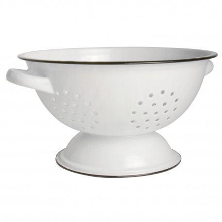 passoire ancienne email blanche vintage retro ib laursen