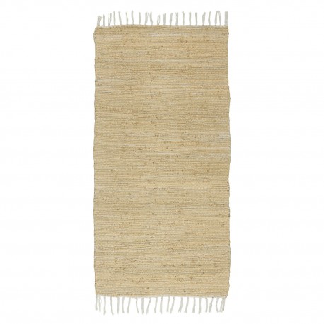 petit tapis chambre coton beige marron dore naturel ib laursen