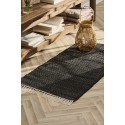 tapis de chambre noir uni coton ib laursen