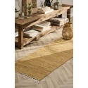 tapis long couloir jaune moutarde uni coton ib laursen