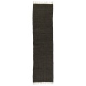 tapis couloir long noir coton uni ib laursen