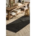 tapis couloir long noir coton uni ib laursen