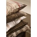 grand coussin lin naturel marron rouille rayures ib laursen