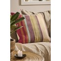 grand coussin carre toile rayures multicolores ib laursen