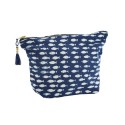 trousse de toilette tissu bleu imprime poissons madam stoltz