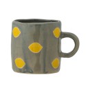 Petit mug grès motif citrons Bloomingville Agnes