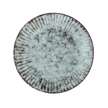 petite assiette dessert rustique bleu turquoise madam stoltz