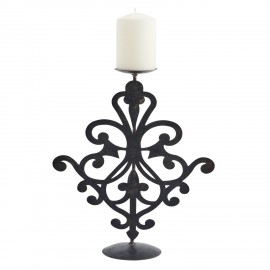 Bougeoir fer recyclé sculpté Madam Stoltz