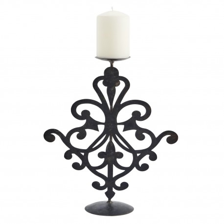 Bougeoir fer recyclé sculpté Madam Stoltz