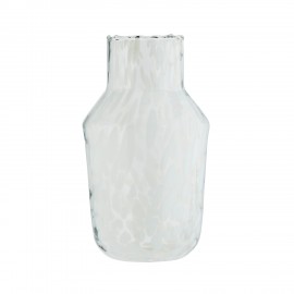 vase verre tachete blanc madam stoltz