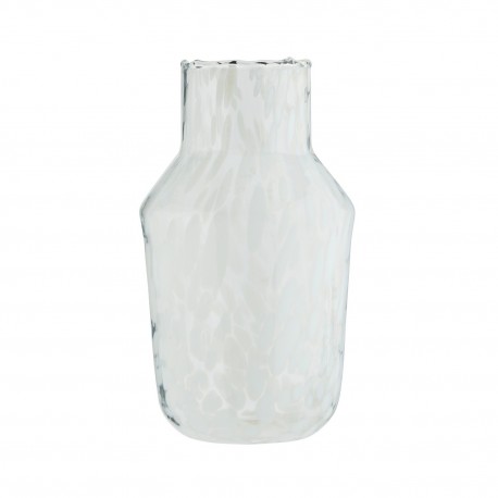 vase verre tachete blanc madam stoltz