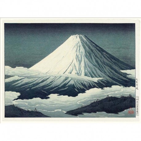 poster japonais mont fuji paysage the dybdahl fuji surroundings