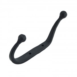 patere murale rustique fer forgé noir madam stoltz