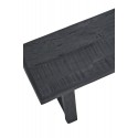 banc noir bois recycle rustique madam stoltz