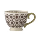tasse a the campagne chic anse motif marron bloomingville maple