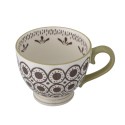 tasse a the campagne chic anse motif marron bloomingville maple