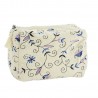 trousse de toilette velours fleurs blanc bleu madam stoltz