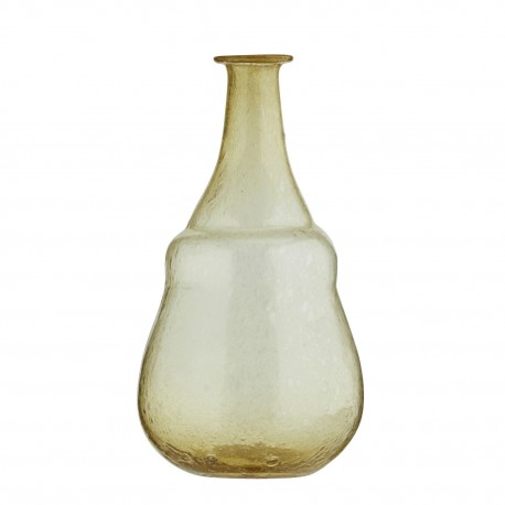 vase vintage verre jaune recycle soliflore madam stoltz