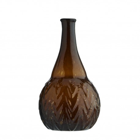 petit vase verre marron recycle vintage madam stoltz