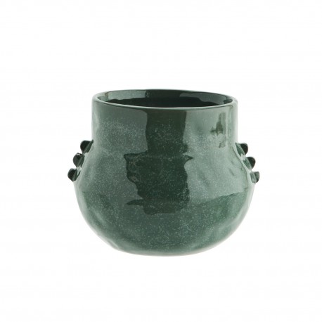 petit cache pot vert fonce gres elegant chic madam stoltz