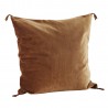 grand coussin velours brique orange terracota madam stoltz