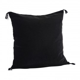 grande housse de coussin noire velours madam stoltz