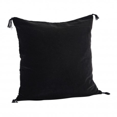 grande housse de coussin noire velours madam stoltz