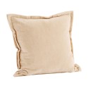 grande housse coussin rose saumon clair poudre velours madam stoltz
