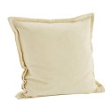 housse coussin velours creme vanille madam stoltz
