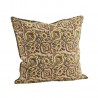grande housse de coussin imprime floral beige orange madam stoltz