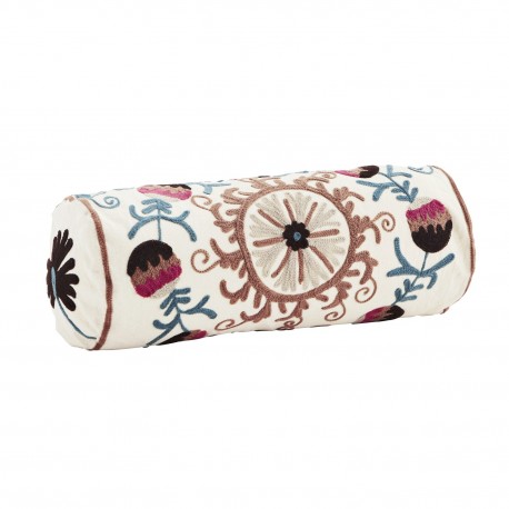 traversin broderie motif persan multicolore madam stoltz