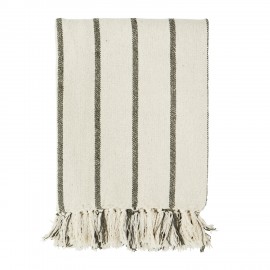 plaid raye coton recycle blanc vert rayures madam stoltz