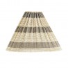 abat jour lampe naturel cone bambou beige brun madam stoltz