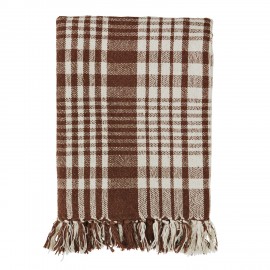 Plaid à carreaux coton recyclé Madam Stotz