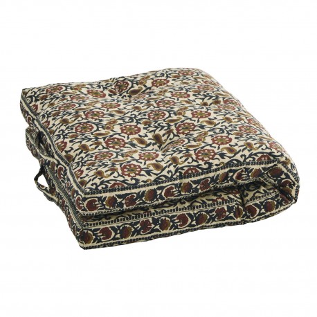 matelas de sol assise coton imprime floral madam stoltz