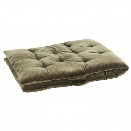 matelas de sol assise velours chic vert olive madam stoltz
