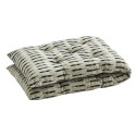 coussin long banc banquette coton tisse ikat beige noir madam stoltz