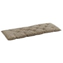 matelas de banc assise imprime petites fleurs beige grege madam stoltz