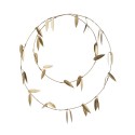 couronne de feuilles olivier metal dore decoration murale madam stoltz