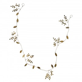 guirlande doree murale feuilles metal a suspendre madam stoltz